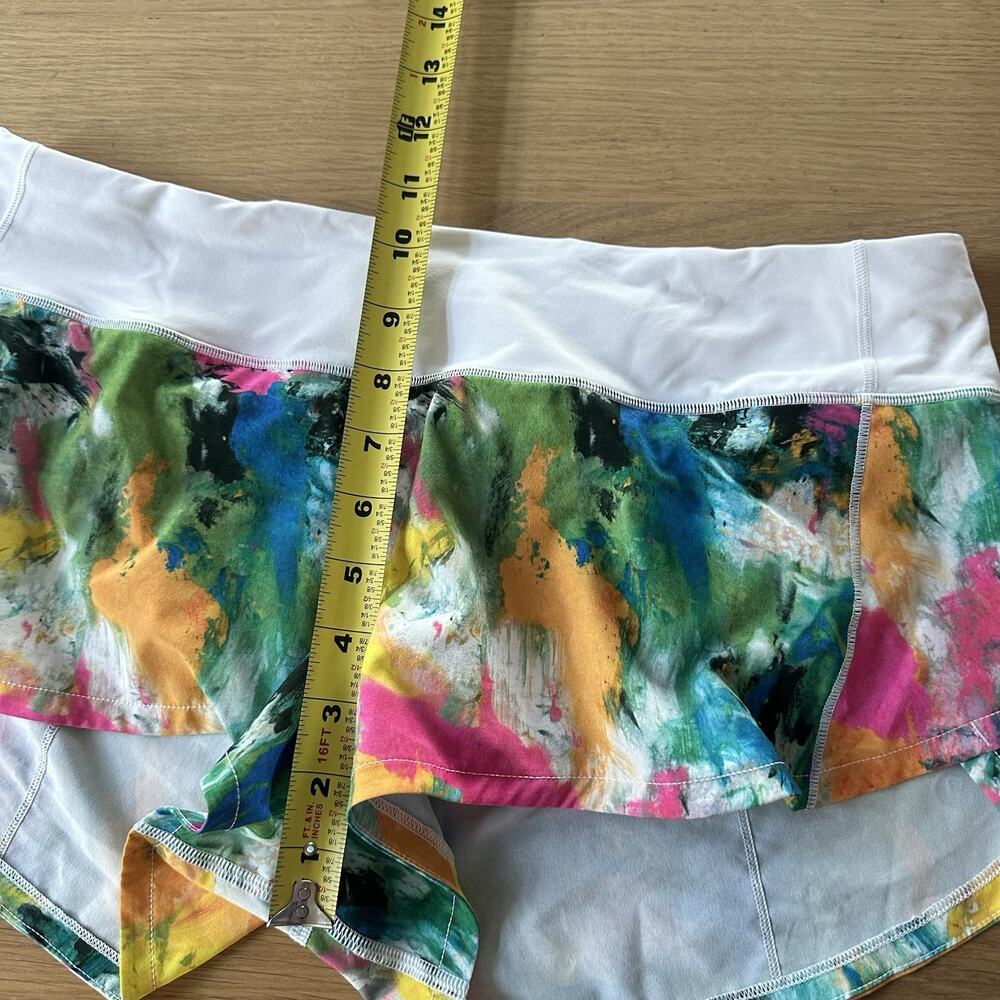 Lululemon Speed Up Shorts Multi Colored Size 8 Athletic Gorpcore Running Indie - Picture 14 of 15